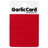 Kartička na česnek červená, Garlic Card